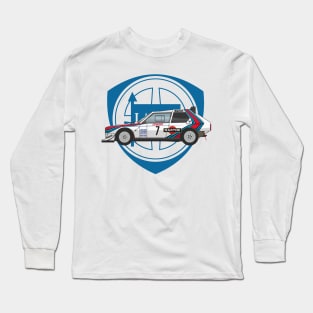 Lancia Delta Rally Martini Racing Illustration Long Sleeve T-Shirt